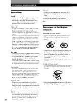 Preview for 78 page of Sony CDP-CX260 - 200 Disc Cd Changer Operating Instructions Manual