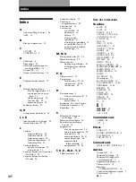 Preview for 80 page of Sony CDP-CX260 - 200 Disc Cd Changer Operating Instructions Manual