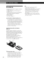 Preview for 84 page of Sony CDP-CX260 - 200 Disc Cd Changer Operating Instructions Manual