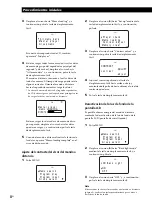 Preview for 88 page of Sony CDP-CX260 - 200 Disc Cd Changer Operating Instructions Manual