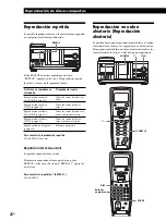 Preview for 100 page of Sony CDP-CX260 - 200 Disc Cd Changer Operating Instructions Manual