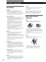 Preview for 118 page of Sony CDP-CX260 - 200 Disc Cd Changer Operating Instructions Manual