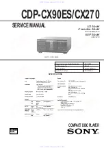 Sony CDP-CX270 - 200 Disc Cd Changer Service Manual preview