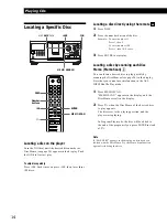 Preview for 14 page of Sony CDP-CX300 - MegaStorage 300-CD Changer Operating Instructions Manual