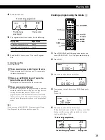 Preview for 19 page of Sony CDP-CX300 - MegaStorage 300-CD Changer Operating Instructions Manual