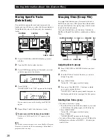 Preview for 28 page of Sony CDP-CX300 - MegaStorage 300-CD Changer Operating Instructions Manual