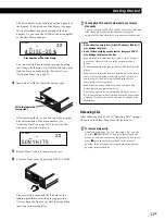 Предварительный просмотр 11 страницы Sony CDP-CX350 - 300 Disc Cd Changer Operating Instructions Manual