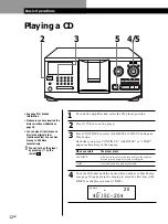 Предварительный просмотр 12 страницы Sony CDP-CX350 - 300 Disc Cd Changer Operating Instructions Manual