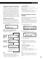 Предварительный просмотр 15 страницы Sony CDP-CX350 - 300 Disc Cd Changer Operating Instructions Manual