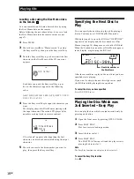 Предварительный просмотр 18 страницы Sony CDP-CX350 - 300 Disc Cd Changer Operating Instructions Manual