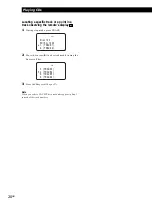 Предварительный просмотр 20 страницы Sony CDP-CX350 - 300 Disc Cd Changer Operating Instructions Manual