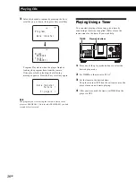 Предварительный просмотр 26 страницы Sony CDP-CX350 - 300 Disc Cd Changer Operating Instructions Manual