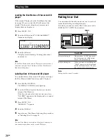 Предварительный просмотр 28 страницы Sony CDP-CX350 - 300 Disc Cd Changer Operating Instructions Manual