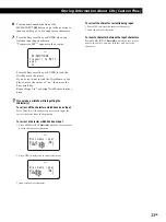 Предварительный просмотр 33 страницы Sony CDP-CX350 - 300 Disc Cd Changer Operating Instructions Manual