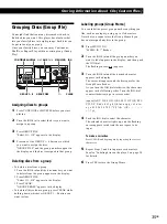 Предварительный просмотр 35 страницы Sony CDP-CX350 - 300 Disc Cd Changer Operating Instructions Manual