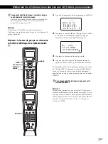 Preview for 79 page of Sony CDP-CX350 - 300 Disc Cd Changer Operating Instructions Manual