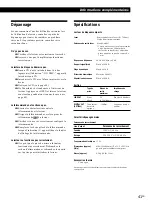 Preview for 83 page of Sony CDP-CX350 - 300 Disc Cd Changer Operating Instructions Manual