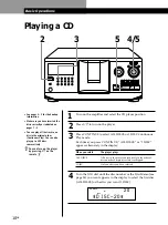 Предварительный просмотр 10 страницы Sony CDP CX355 - CD Changer Operating Instructions Manual