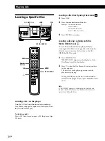 Предварительный просмотр 14 страницы Sony CDP CX355 - CD Changer Operating Instructions Manual