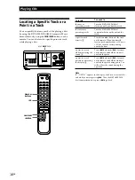 Предварительный просмотр 16 страницы Sony CDP CX355 - CD Changer Operating Instructions Manual