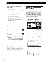 Предварительный просмотр 18 страницы Sony CDP CX355 - CD Changer Operating Instructions Manual