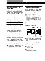 Предварительный просмотр 24 страницы Sony CDP CX355 - CD Changer Operating Instructions Manual