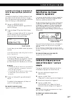 Предварительный просмотр 49 страницы Sony CDP CX355 - CD Changer Operating Instructions Manual