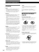 Preview for 66 page of Sony CDP CX355 - CD Changer Operating Instructions Manual