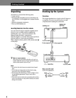 Preview for 4 page of Sony CDP-CX400 - Compact Disc Player Operating Instructions Manual