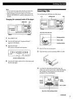 Preview for 7 page of Sony CDP-CX400 - Compact Disc Player Operating Instructions Manual