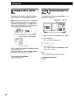 Preview for 14 page of Sony CDP-CX400 - Compact Disc Player Operating Instructions Manual