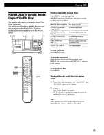 Preview for 15 page of Sony CDP-CX400 - Compact Disc Player Operating Instructions Manual