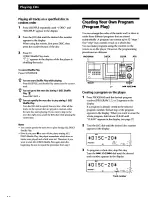 Preview for 16 page of Sony CDP-CX400 - Compact Disc Player Operating Instructions Manual