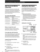 Preview for 20 page of Sony CDP-CX400 - Compact Disc Player Operating Instructions Manual