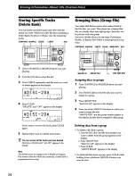 Preview for 24 page of Sony CDP-CX400 - Compact Disc Player Operating Instructions Manual