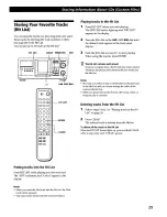 Preview for 29 page of Sony CDP-CX400 - Compact Disc Player Operating Instructions Manual