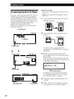 Предварительный просмотр 6 страницы Sony CDP-CX450 - Compact Disc Player Operating Instructions Manual