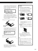 Предварительный просмотр 11 страницы Sony CDP-CX450 - Compact Disc Player Operating Instructions Manual