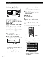 Предварительный просмотр 16 страницы Sony CDP-CX450 - Compact Disc Player Operating Instructions Manual