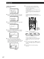 Предварительный просмотр 24 страницы Sony CDP-CX450 - Compact Disc Player Operating Instructions Manual