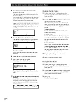 Предварительный просмотр 28 страницы Sony CDP-CX450 - Compact Disc Player Operating Instructions Manual