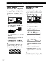 Предварительный просмотр 32 страницы Sony CDP-CX450 - Compact Disc Player Operating Instructions Manual