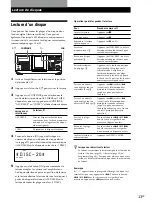 Предварительный просмотр 59 страницы Sony CDP-CX450 - Compact Disc Player Operating Instructions Manual