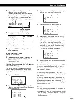 Предварительный просмотр 69 страницы Sony CDP-CX450 - Compact Disc Player Operating Instructions Manual