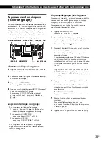 Предварительный просмотр 79 страницы Sony CDP-CX450 - Compact Disc Player Operating Instructions Manual