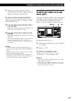 Предварительный просмотр 89 страницы Sony CDP-CX450 - Compact Disc Player Operating Instructions Manual