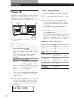 Preview for 12 page of Sony CDP CX455 - CD / MP3 Changer Operating Instructions Manual