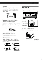 Preview for 6 page of Sony CDP-CX50 Operating Instructions Manual