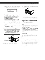 Предварительный просмотр 7 страницы Sony CDP-CX53 - CD Changer Operating Instructions Manual