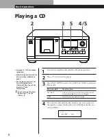 Предварительный просмотр 8 страницы Sony CDP-CX53 - CD Changer Operating Instructions Manual